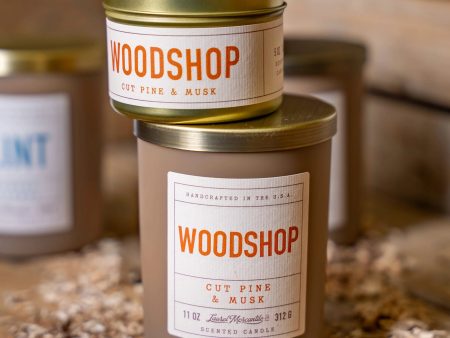 Woodshop Candle For Sale