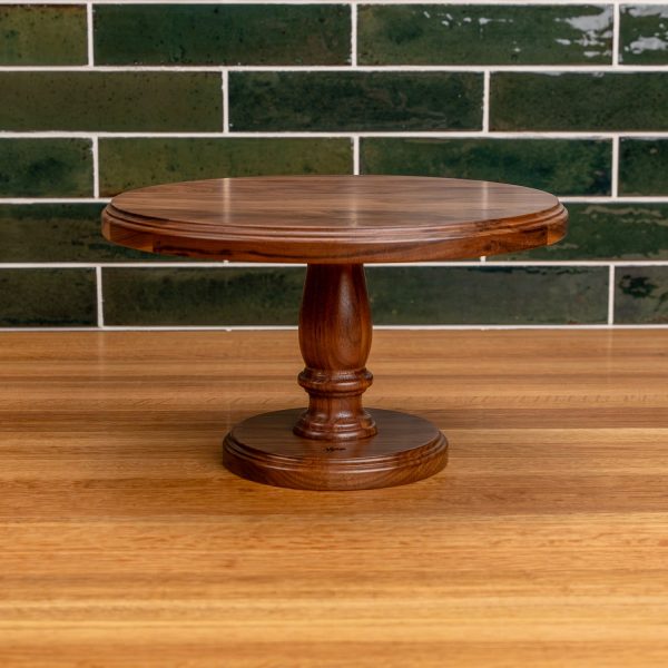 Walnut Cake Stand Online now