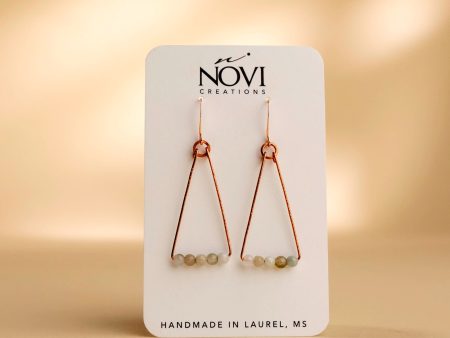 Novi Jade Triad Earrings For Sale