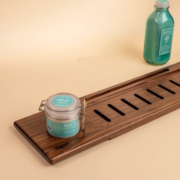 Walnut Slotted Bath Caddy Online