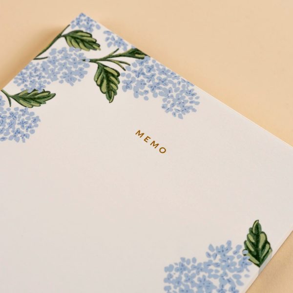 Rifle Paper Co. Hydrangea Large Memo Notepad Cheap