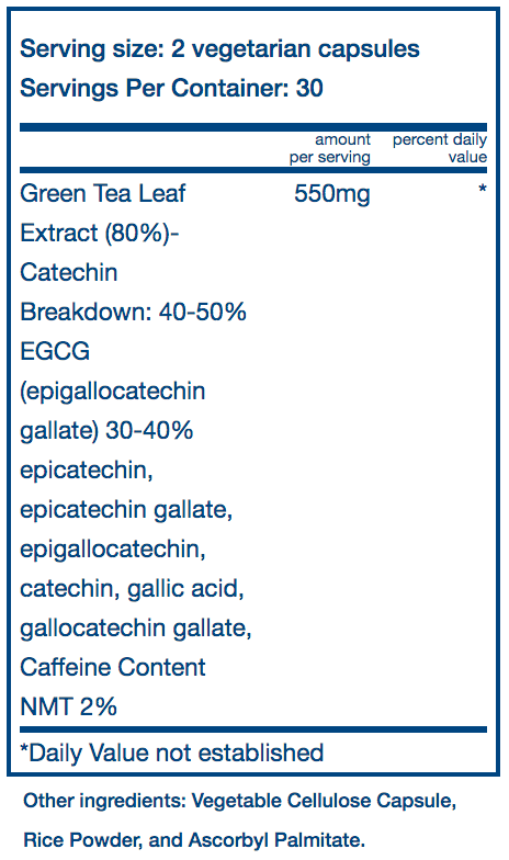 Vital Nutrients Green Tea Extract 80% Catechin Cheap