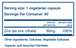 Vital Nutrients Zinc (Citrate) 30mg Online