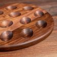 Walnut Deviled Egg Tray | 12 egg Supply