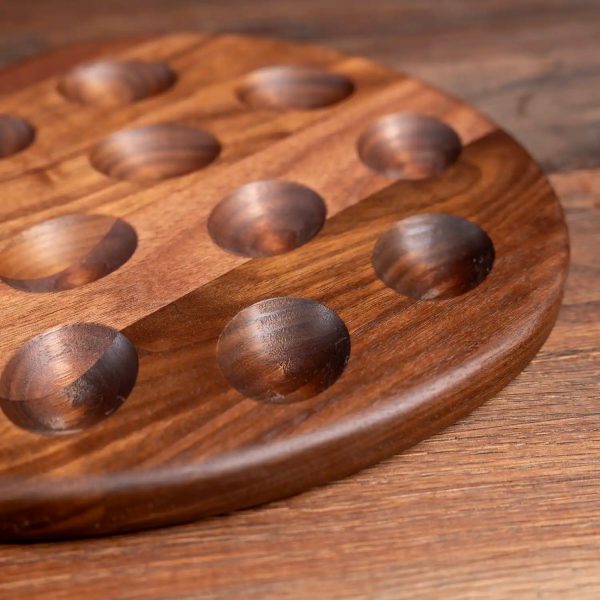 Walnut Deviled Egg Tray | 12 egg Supply