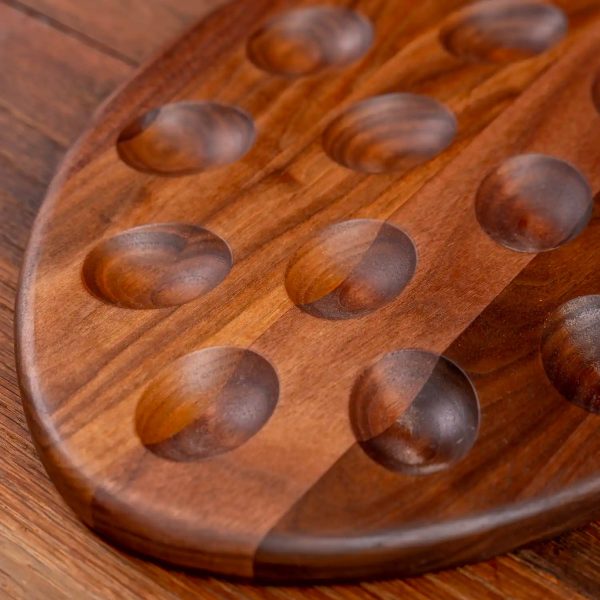 Walnut Deviled Egg Tray | 12 egg Supply