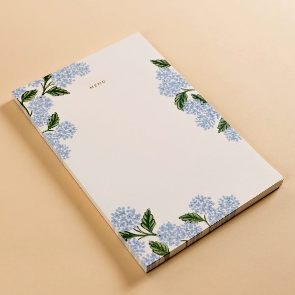 Rifle Paper Co. Hydrangea Large Memo Notepad Cheap