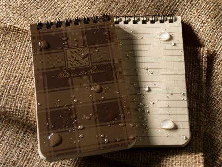 Brown Plaid Top Spiral Notebook Online now