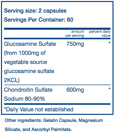 Vital Nutrients Glucosamine & Chondroitin Sale