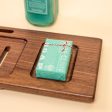 Walnut Slotted Bath Caddy Online