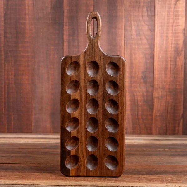 Walnut Deviled Egg Tray | 18 egg Hot on Sale