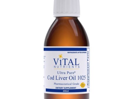 Vital Nutrients Ultra Pure Cod Liver Oil 1025 Online now