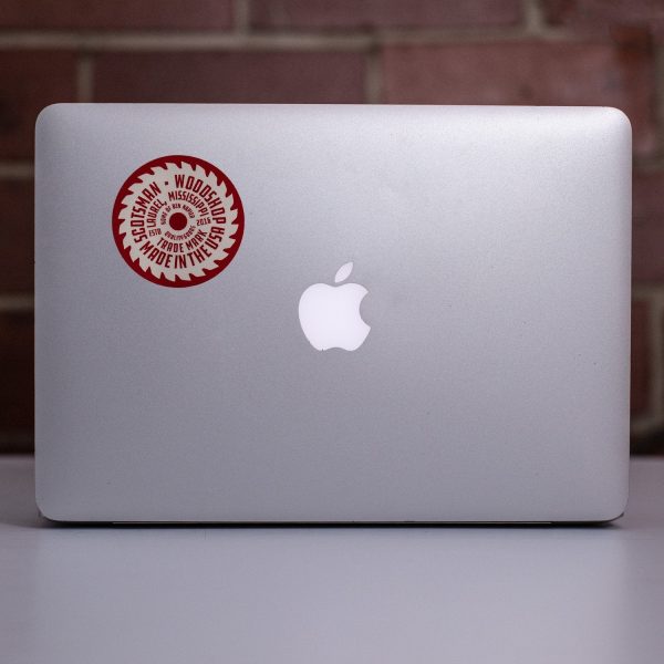 Retro Circular Saw Die Cut Decal Online now