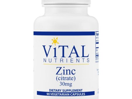 Vital Nutrients Zinc (Citrate) 30mg Online