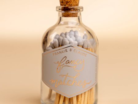 Fog Gray Fancy Matches Small Jar For Discount