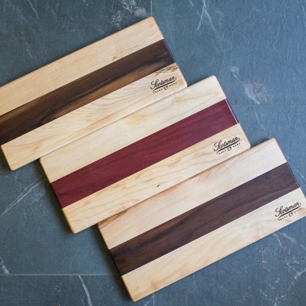 Maple and Walnut Serving Board Hot on Sale