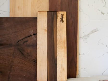 Maple and Walnut Serving Board Hot on Sale