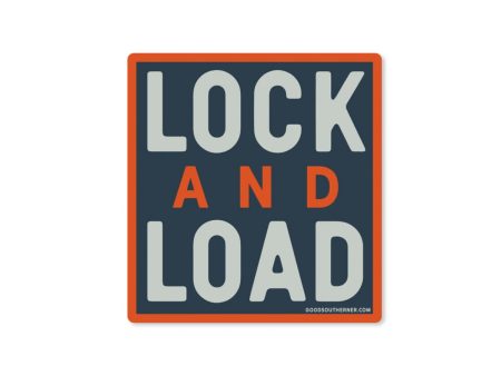 Lock and Load Vinyl Sticker For Discount