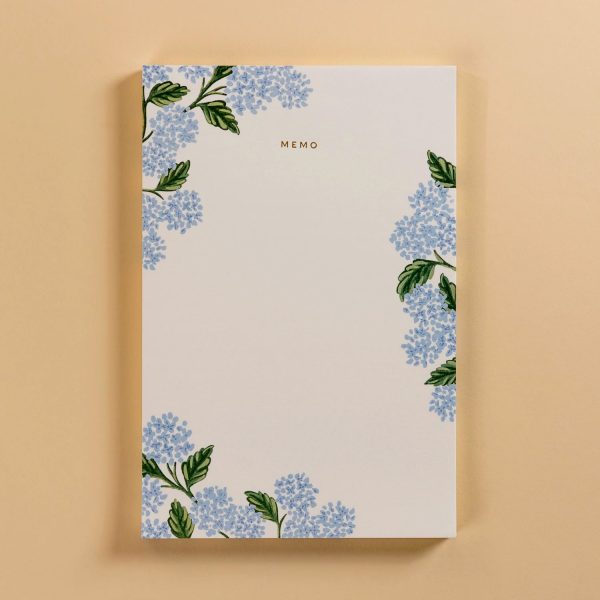 Rifle Paper Co. Hydrangea Large Memo Notepad Cheap