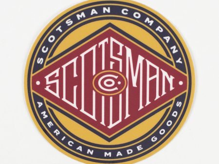 Scotsman Circle Diamond Die Cut Decal Online now