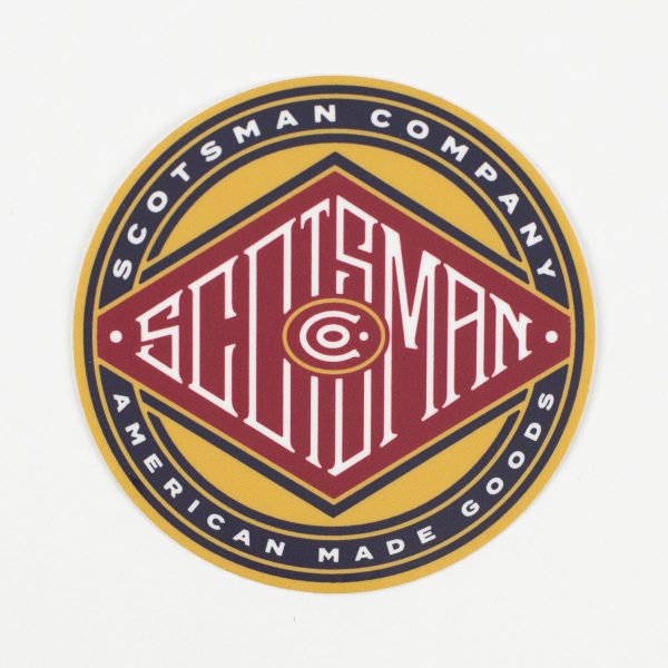 Scotsman Circle Diamond Die Cut Decal Online now