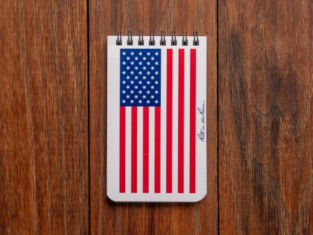 American Flag Top Spiral Notebook Discount