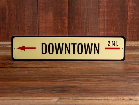 Downtown Mileage Sign Discount