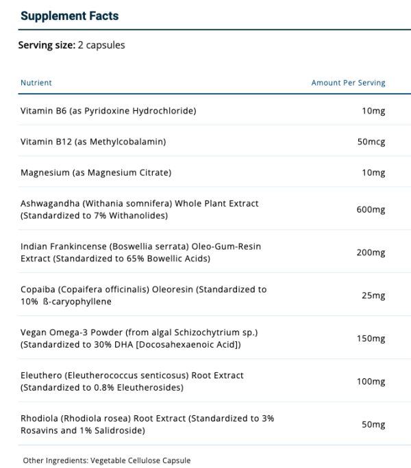 Vital Nutrients Cortisol Balance For Discount