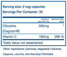 Vital Nutrients Citicoline Cognizin 250mg Online Hot Sale