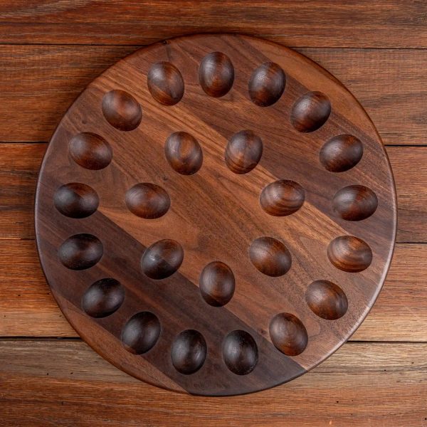 Walnut Deviled Egg Tray | 24 egg Online