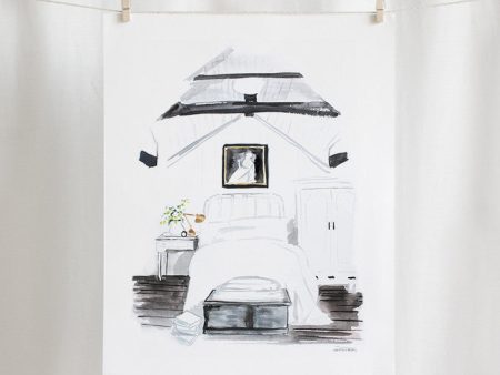 Bedroom Watercolor (11  X 14 ) For Sale