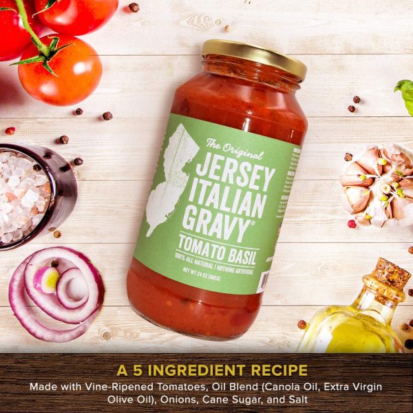 Jersey Italian Gravy Tomato Basil - 24 oz. Hot on Sale