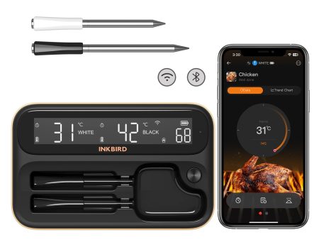 WiFi & Bluetooth Meat Thermometer INT-12-BW Sale