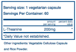 Vital Nutrients L-Theanine 200mg Discount