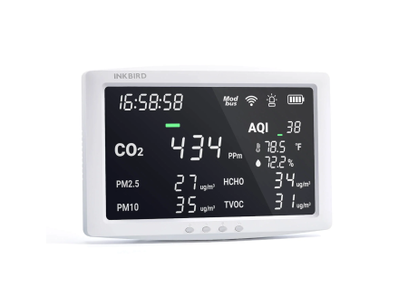 Wireless 8-in-1 Air Quality Monitor IAQM-128W Fashion