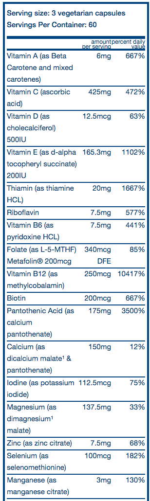 Vital Nutrients Multi-Nutrients III Sale