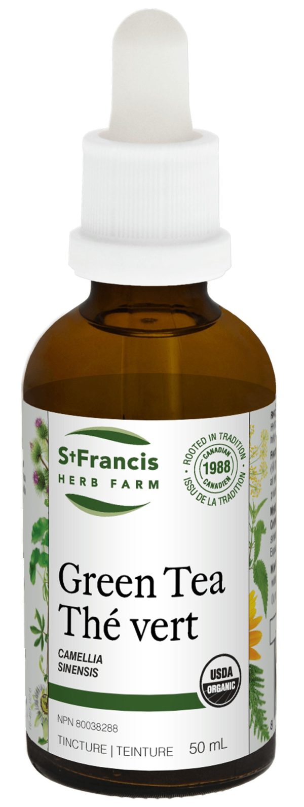 ST FRANCIS HERB FARM Green Tea Tincture (50 ml) Fashion