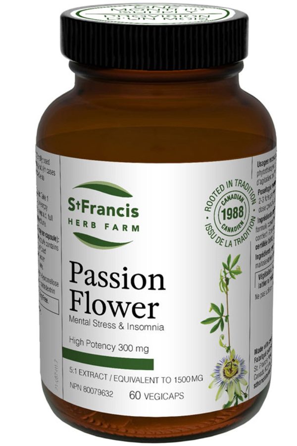 ST FRANCIS HERB FARM Passion Flower Capsules (60 caps) Hot on Sale