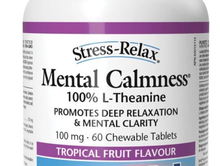 STRESS RELAX Mental Calmness (100 mg - Tropical Fruit - 60 Chewables) Sale