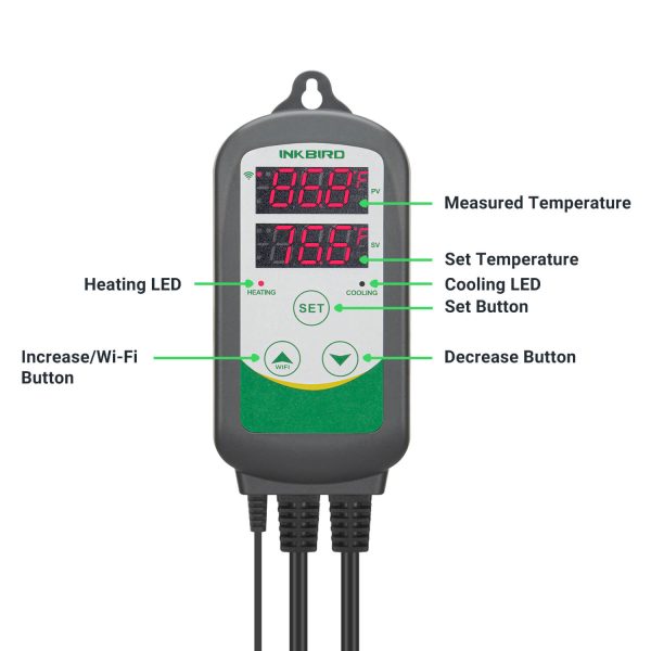 Digital Temperature Controller ITC-308 WIFI With Aquarium Probe For Sale