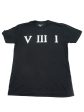 Old School Roman Numeral Tee - Black Online now