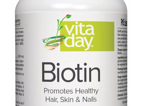 VITADAY Biotin 5000 mcg (30 veg caps) Online Sale