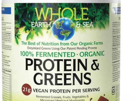 WHOLE EARTH & SEA Fermented Organic Protein & Greens (Chocolate - 710 g) Supply