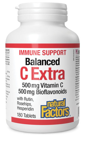 NATURAL FACTORS Balanced C Extra (500 mg - 180 tabs) For Discount