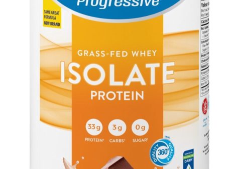 PROGRESSIVE Grass Fed Whey Isolate (Chocolate Velvet - 850 Grams) Online now