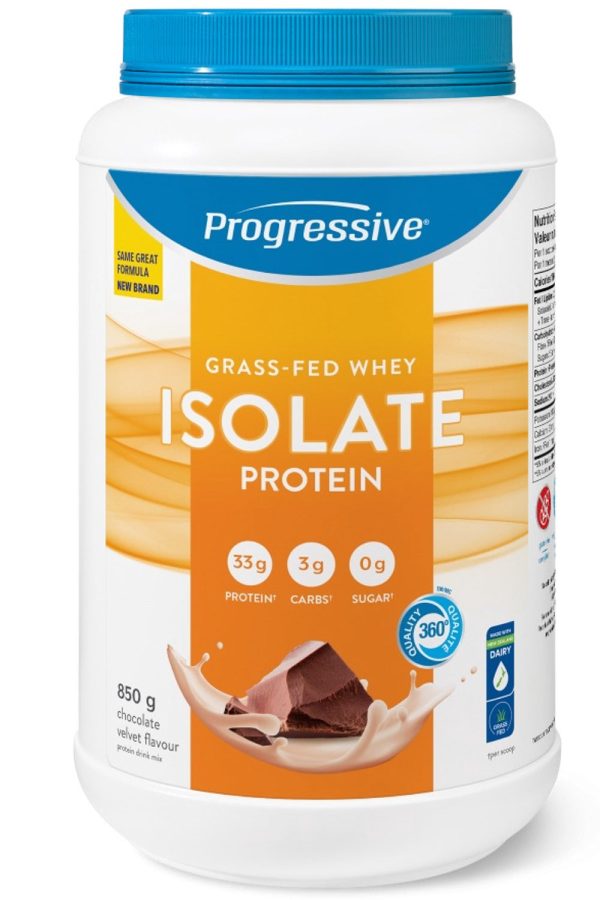 PROGRESSIVE Grass Fed Whey Isolate (Chocolate Velvet - 850 Grams) Online now