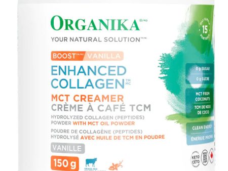 ORGANIKA Enhanced Collagen Boost MCT Creamer (Vanilla - 150 gr) Discount