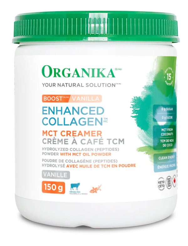 ORGANIKA Enhanced Collagen Boost MCT Creamer (Vanilla - 150 gr) Discount