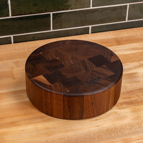 Walnut End Grain Round Butcher Block Discount