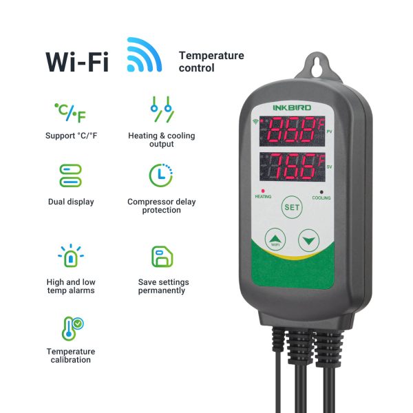 Digital Temperature Controller ITC-308 WIFI With Aquarium Probe For Sale